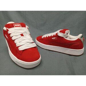 Puma Girls Suede XL Holiday Glitz JR Lace Up Red Sparkles Size 7 NEW IN BOX!